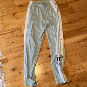 Adidas snap pants size small
